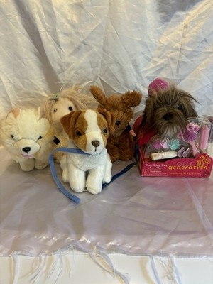 Lot Of Our Generation Stuffed Puppy Pets And Lhasa Apso Salon 