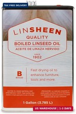 LinSheen Boiled Linseed Oil - Fast Drying Flaxseed Wood Treatment to Rejuvenate