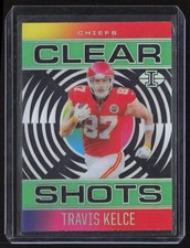 2021 Panini Illusions #CS-9 Travis Kelce Clear Shots Emerald