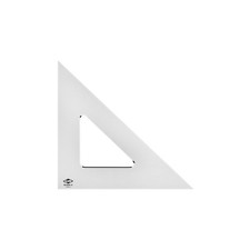 ALVIN - Smoke-Tint Acrylic Triangle Ruler, Multipurpose Tool 4", Smoke Tint