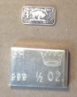 BU Bars .999 Silver 1/2 Troy Oz Bar 15.05 grams ASW & 1 Gram .999 Silver Art Bar