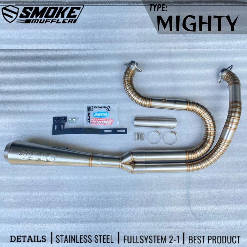 Harley-Davidson Dyna Street Bob 2006-11 tubo de escape 2 en 1 Foto 2 de 4