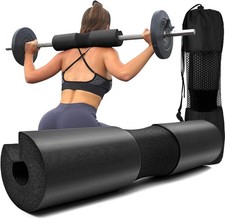 Squat Pad - Foam Barbell for Squats Cushion, Lunges  Bar Padding Black