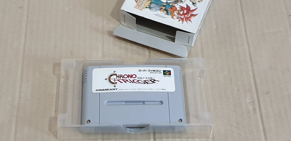 Super Famicom NTSC J SNES Japan Chrono Trigger, Boxed, Tested, Squaresoft 1995 - Image 2 of 4