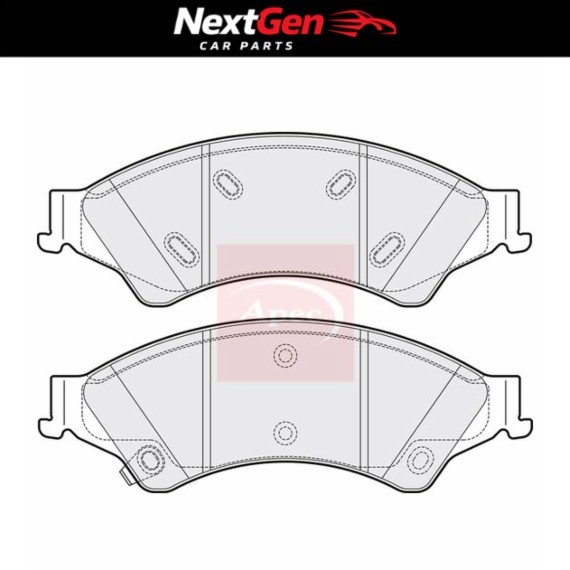 Front Brake Pads Apec for Ford Usa Ranger EcoBlue 2.0 19-
