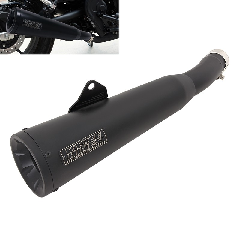 Slip-On For Honda CMX500 Rebel 500 300 2017-2025 Exhaust Tail Muffler Pipe Black