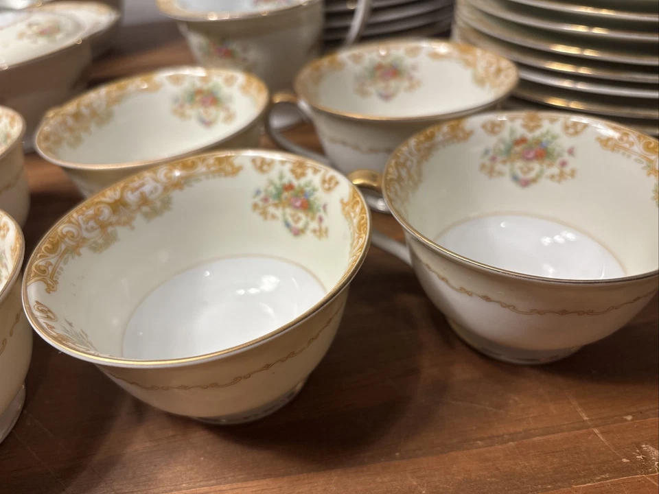 Noritake Mystery? #198 Gold Trim 66 Pcs. Read! - Image 4 of 4