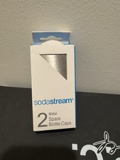 SodaStream Bottle Hermetically Sealed Caps Metal 2Pack Longer Retain Carbonation