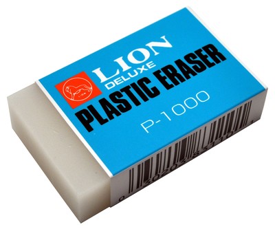 Extra Large Translucent White Eraser Jumbo Non Smear Latex Free 2x3 Inch