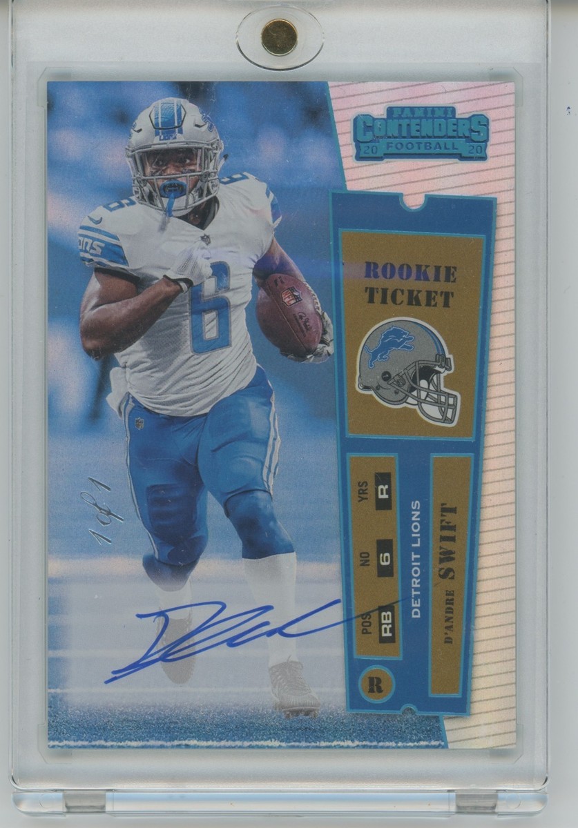 2020 Panini Contenders - Rookie Ticket D'Andre Swift #RRT-DAS Gold