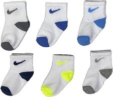 Nike Boys' Ankle Socks 6 Pairs 