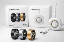 Smart Ring Activity Tracker Metal Heart Rate Sleep Water Resistant 3 Colors