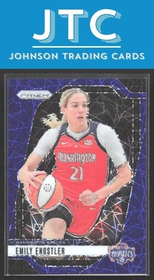 2024 Panini Prizm WNBA Emily Engstler Blue Velocity Prizms Washington Mystics