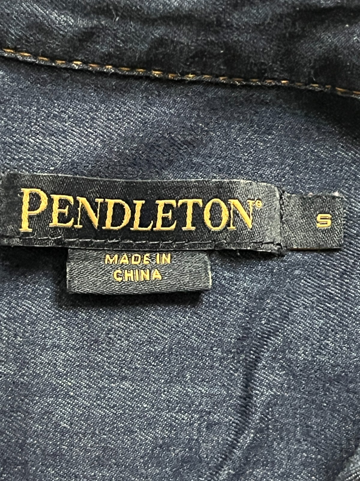 Pendleton Denim Button Front Shirt Embroidered Fl… - image 4
