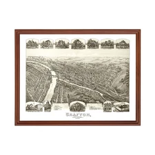 Old Map of Grafton, WV 1898 - Vintage Grafton West Virginia