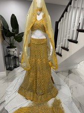 INDIAN WEAR LEHENGA CHOLI BOLLYWOOD PARTY PAKISTANI NEW DESIGNER NEW WEDDING