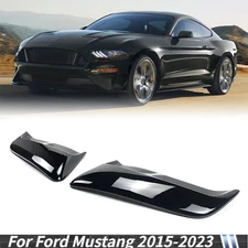 For Ford Mustang 2015-2023 Rear Fender Panel Side Body Flare Scoops Glossy Black