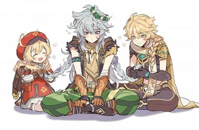 Anime aether klee razor genshin impact daenarys Playmat Gaming Mat Desk 1716