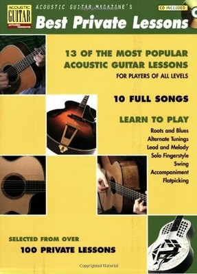 ACOUSTIC GUITAR MAGAZINE'S BEST PRIVATE LESSONS By Hal Leonard Corp. *Excellent*
