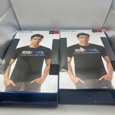 LOT OF 2 32 Degrees Cool Men 3-Pack Short Sleeve Crew Neck Shirt Sz M 6 SHIRTS 