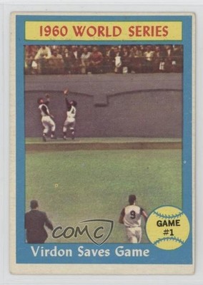 1961 Topps World Series Roberto Clemente Bill Virdon Mazeroski #306 HOF 1e5k