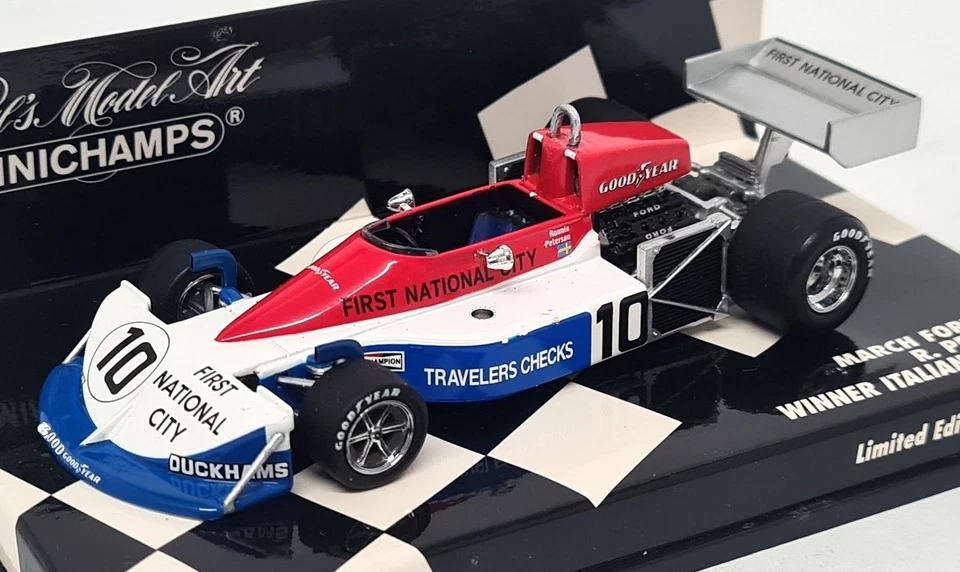 Minichamps 1/43 March Ford 761 R. Peterson 1st Italian GP 1976 Diecast F1 Car - Image 4 of 4