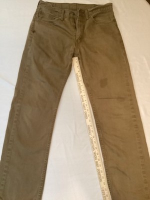 Men's Levi's 505 Regular Fit Waterless Jeans - Olive Green - 32 x 32 Stretch