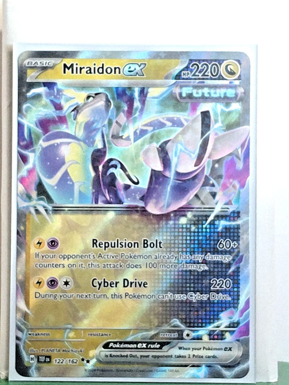Miraidon ex 122/162 SV05: Temporal Forces Holo Double Rare NM Pokemon TCG