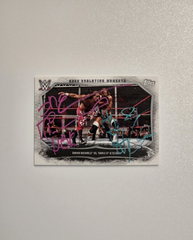 2015 Topps WWE  Shawn Michaels Triple H Auto Card # CEM-17  📈🔥