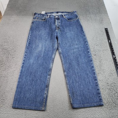 Levis 550 Jeans Mens 39x30 Blue Medium Wash Relaxed Tapered Denim Casual