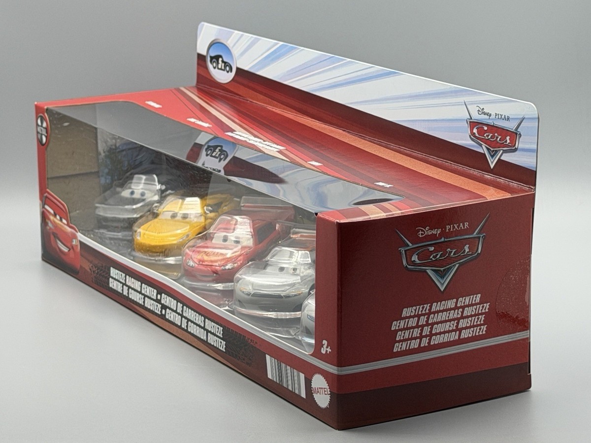 Disney Pixar Cars Rusteze Racing Center 5 Pack Diecast Sterling