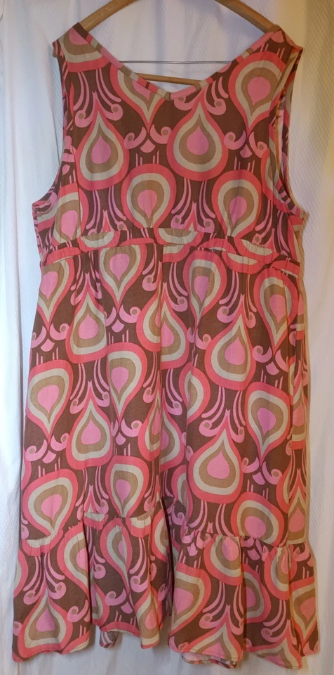 Vestido de sol Mossimo para mujer color tostado melocotón MCM talla 20 con 20 W Foto 2 de 4