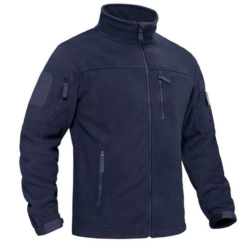 Herren Jacke Wärme Winddicht Durchgehender Reißverschluss Mantel Mehrere Reißverschlusstaschen Outdoor - Bild 15 von 16