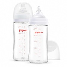 Pigeon Glass Baby Bottles Wide Neck 8.1oz Pack of 2