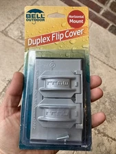 BELL WEATHERPROOF 5180-5 GRAY ALUMINUM 1 GANG DUPLEX RECEPTACLE COVER
