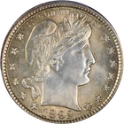 1892-P Barber Quarter PCGS Unc Details Great Eye Appeal Strong Strike