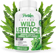 Wild Lettuce Extract   Herbal Sleep Supplement 1200Mg, 4:1 Concentrated, Vegan C
