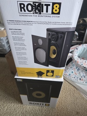 KRK Rokit 8 G5 Powered Studio Monitor PAIR NEW! NEVER OPENED!