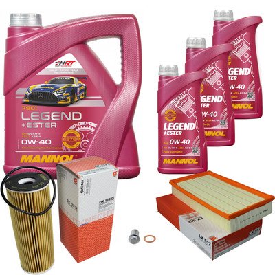 MAHLE Inspektionspaket 7 L MANNOL Legend+Ester 0W-40 für Mercedes-Benz E-Klasse
