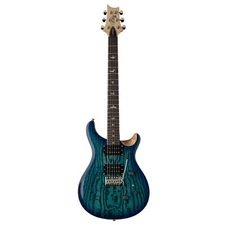 PRS Paul Reed Smith SE Custom 24 Burled Ash Exotic Limited Guitar, Lake Blue