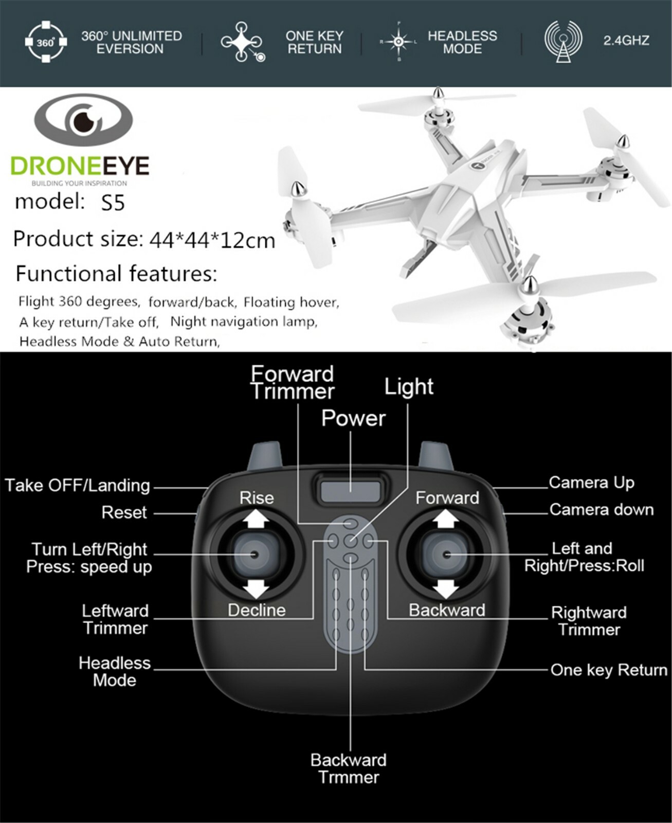 global drone s5 5.8 g