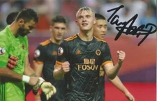 WOLVES: TAYLOR PERRY SIGNED 6x4 ACTION PHOTO+COA
