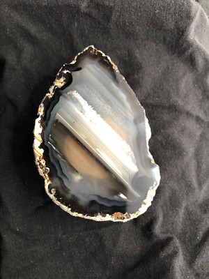 NIGHT LIGHT #3 - Brazilian Agate Stone Slice - Childs Bedroom, Hallway, Kitchen