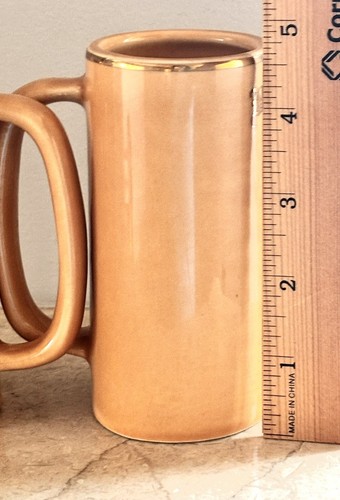 2 Vtg Brigham Young University Coffee Mug Gold Detail Provo Utah 4.5” Tall - Picture 3 of 10