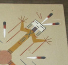 VINTAGE Native American Navajo 4 Tribes Roads Paths Sand Painting Art 13" x 13" — photo 3