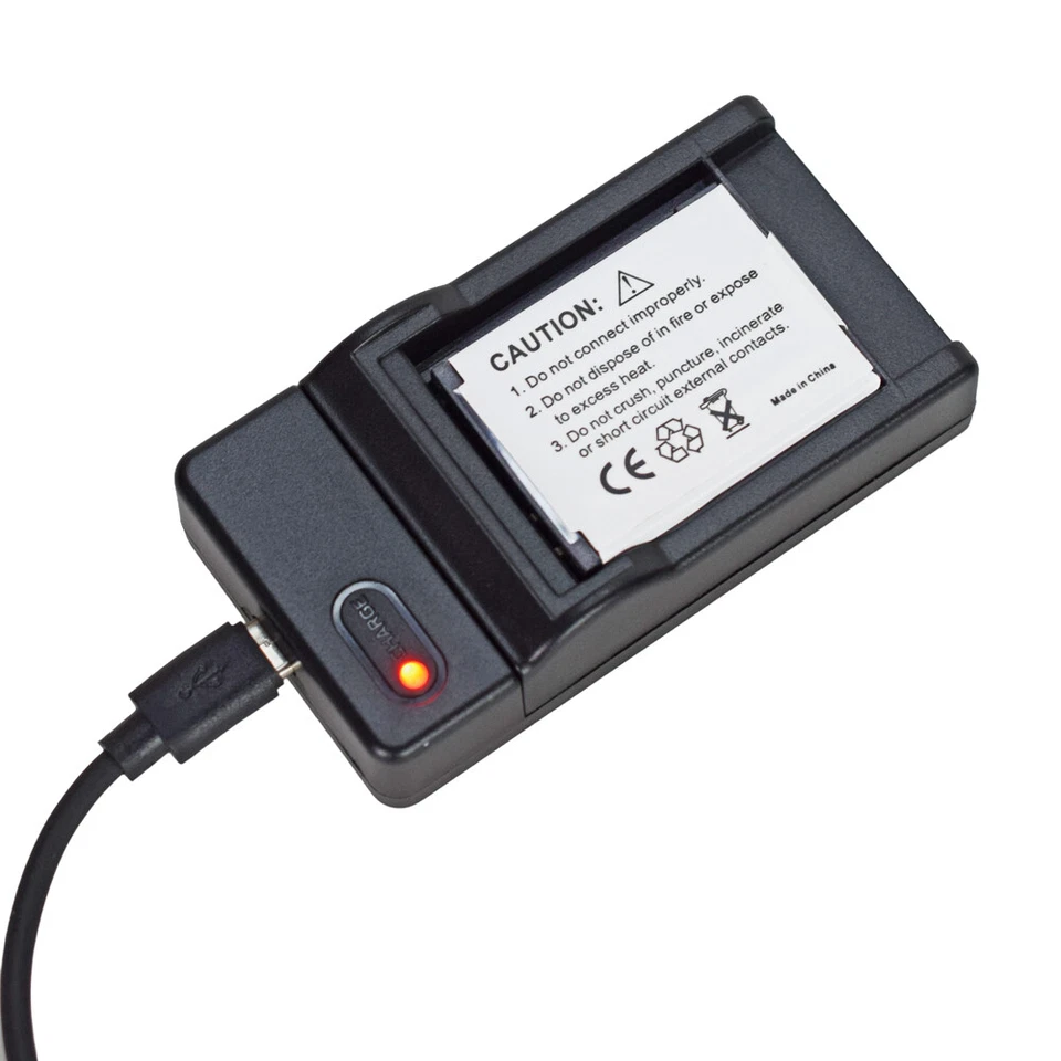 2x Batería + Cargador USB para SAMSUNG SLB-10A SBL-10A 044701009597 4302-001221 Foto 3 de 4