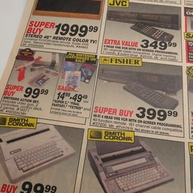 Vintage 1990s Montgomery Ward Mailer Ninja Turtles Movie Nintendo NES Dick Tracy