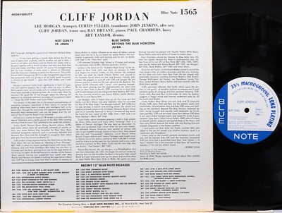 洋楽 CLIFF JORDAN LP BLUE NOTE BLP 1565 CLIFFORD JORDAN - Clifford Jordan - Cliff Jordan LP (Tone Poet