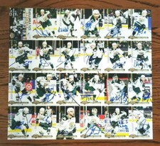 Everett Silvertips 2016/17 Signed Autographed Uncut Sheet Carter Hart Kindopp RC