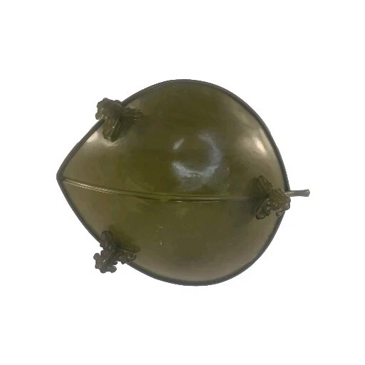 ЛИСТ ЧАША ЗЕЛЕНЫЙ МЕТАЛЛИЧЕСКИЙ НОЖКА КЛЮЧ ФРУКТОВЫЙ САДОВЫЙ ПОДНОС - Изображение 2 из 4